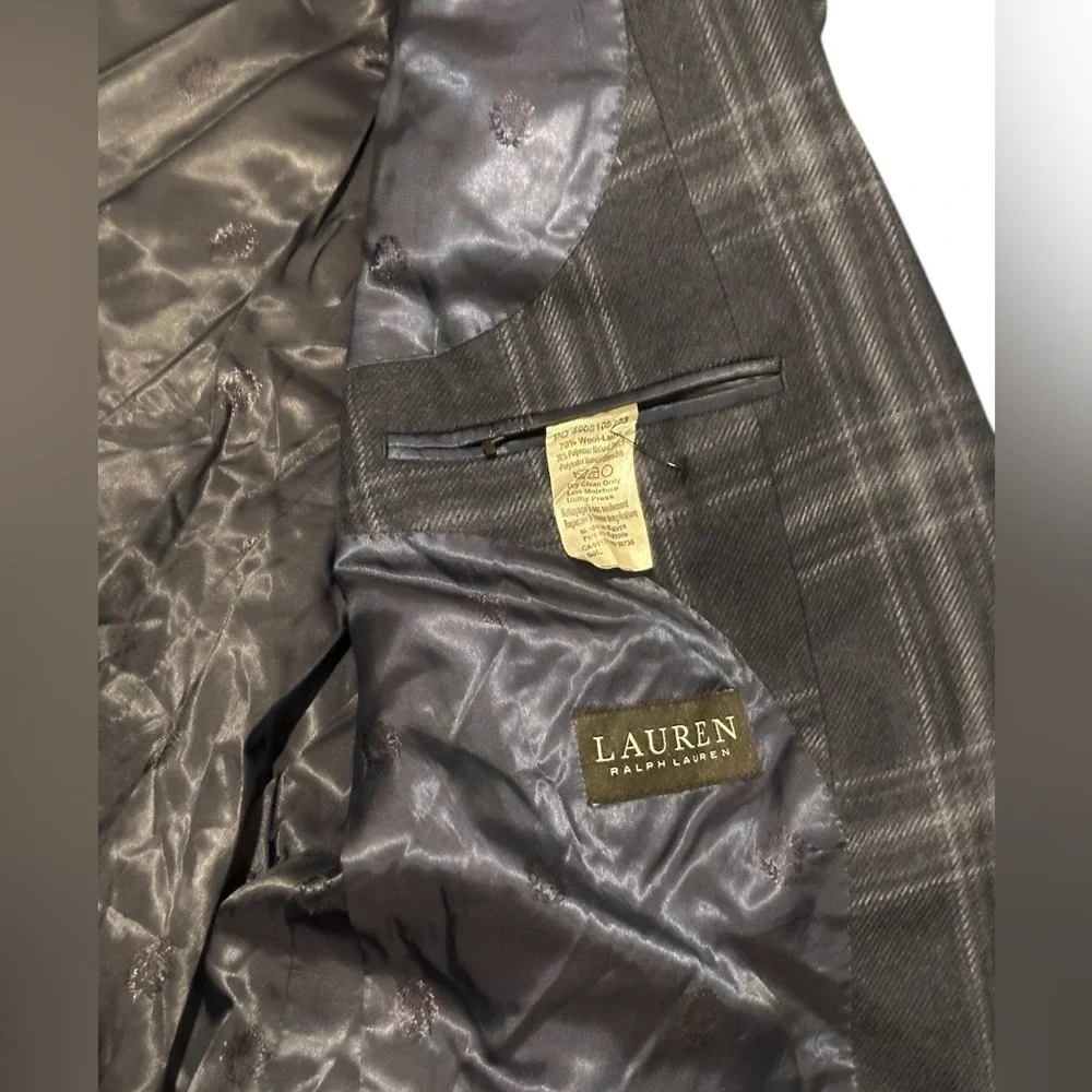Lauren Ralph Lauren Mens UltraFlex Lexington Classic Fit Plaid Blazer Blue50L
